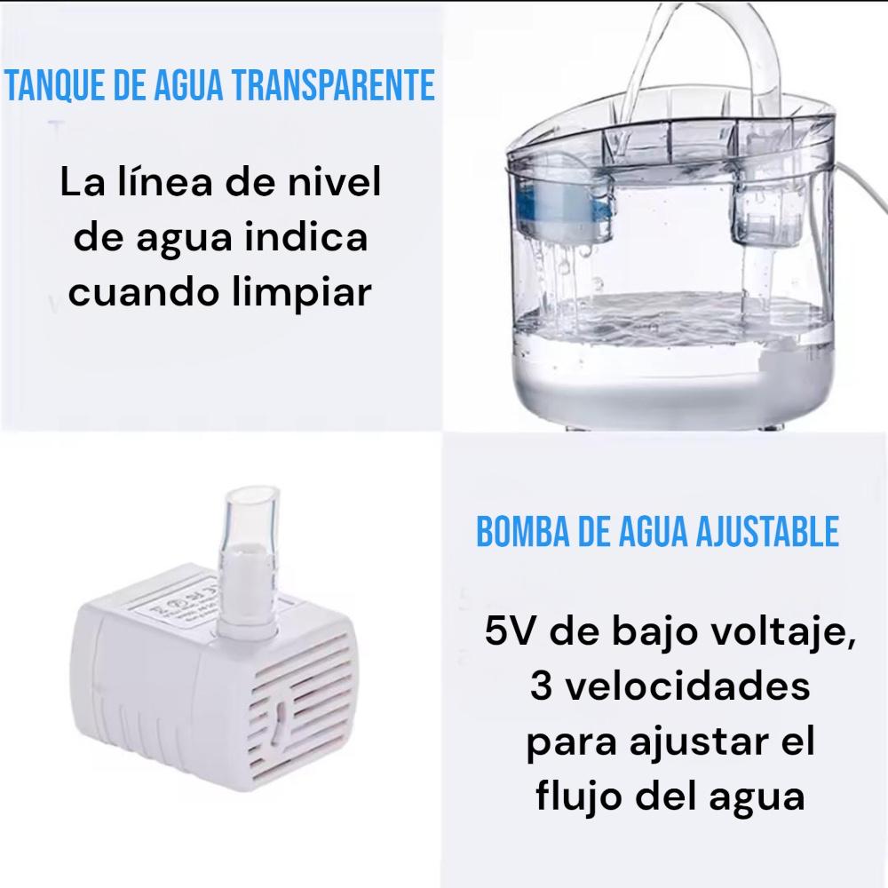 Fuente de Agua Automática para Gatos